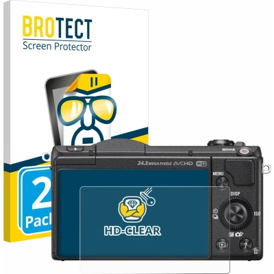 Afbeelding van BROTECT Screenprotector voor Sony Alpha 5100 (DSLR A5100) Folie Beschermfolie transparant (2 Stuks)