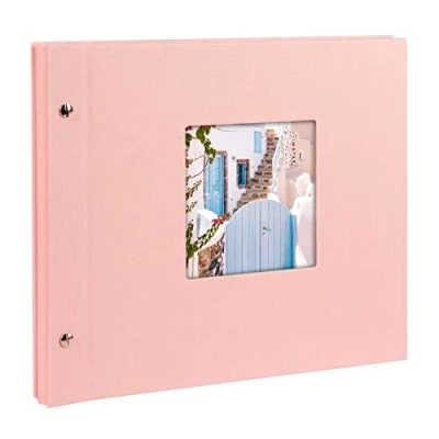 Afbeelding van GOLDBUCH GOL 26822 Schroefalbum BELLA VISTA licht roze klein witte pagina&#039;s