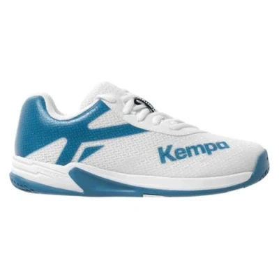 Afbeelding van Kempa Wing 2.0 Junior handbalschoenen, uniseks, kinderen, Wit/Blauw