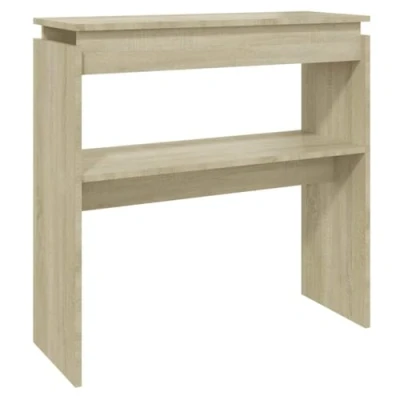 Afbeelding van vidaXL Consoletafel Sonoma eiken 80x30x80 cm bewerkt hout