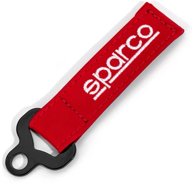 Afbeelding van Sparco Sleutelhanger Leren Keychain Rood