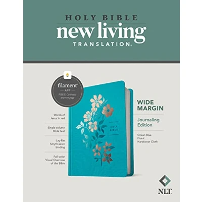Afbeelding van NLT Wide Margin Bible, Filament Enabled Edition, Blue
