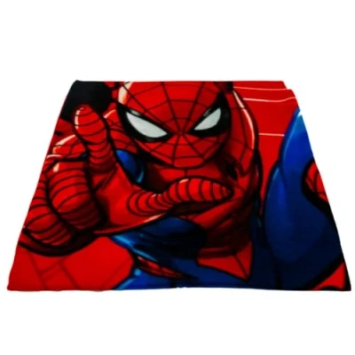 Afbeelding van Spiderman fleece deken rood Spider Man plaid 140 x 100 cm.