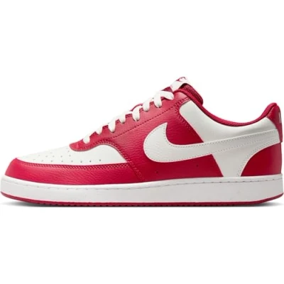 Image de NIKE Court Vision Low, Baskets Homme 45.5 EU, Gym Red Summit White, EU