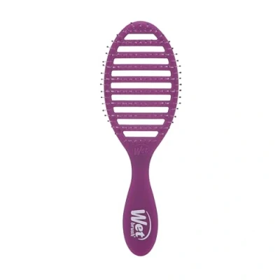 Afbeelding van Wet Brush Sneldrogende haarborstel, mat paars, geventileerd design en zachte HeatFlex borstelharen voor het drogen met een föhn, ergonomische handgreep die klitten beheert, haaraccessoires