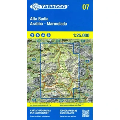 Afbeelding van Alta Badia Arabba Marmolada (blad 07) 1:25 000