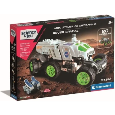 Afbeelding van CLEMENTONI NASA space rover Gemotoriseerde constructie Geïllustreerde handleiding en applicatie voor 3D visualisatie Made in Italy
