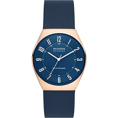 Afbeelding van Skagen heren Grenen Solar Powered horloge SKW6834 in de kleur Roségoud