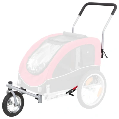 Afbeelding van Trixie Jogger Ombouwset Fietskar tot Wandelwagen Hond maat M