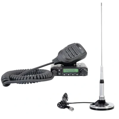 Afbeelding van PNI Escort HP 446 199 kanaals UHF radiozenderset en UF400 antenne met magneet