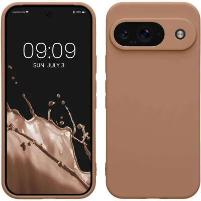 Afbeelding van kwmobile telefoonhoesje geschikt voor Google Pixel 9 Hoesje smartphone Precisie camera uitsnede In cappuccino