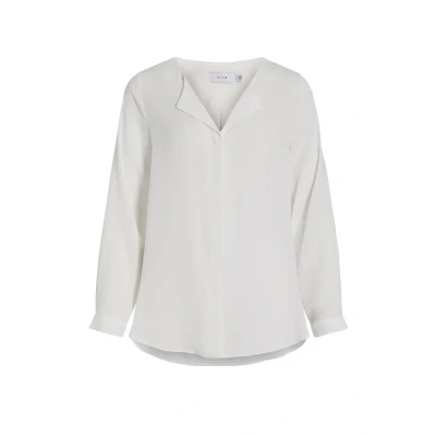 Afbeelding van VILA LUCY L S NOOS Blouse, Dames, Maat: XS, Snow white