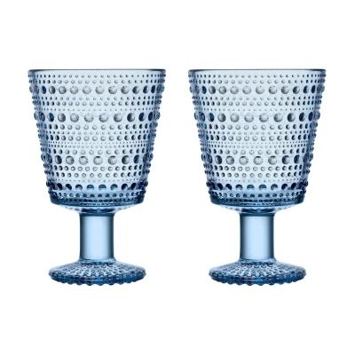 Afbeelding van Iittala Glazen Kastehelmi Aqua 260 ml 2 Stuks