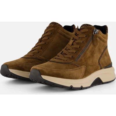 Afbeelding van Gabor Rollingsoft Veterschoenen Hoog cognac Maat 4