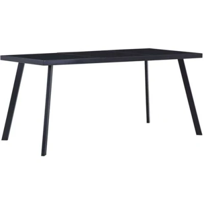Afbeelding van vidaXL Eettafel Zwart 180 x 90 75 cm