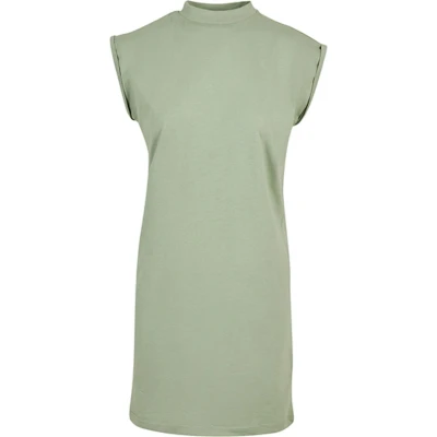 Afbeelding van Super Oversized damesshirt &#039;Turtle Shoulder Dress&#039; Soft Salvia M
