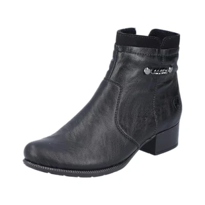 Image de Rieker Bottes courtes pour femme 78660, Noir, 39 EU