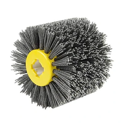 Afbeelding van EXLECO Nylon borstel korrel 80 voor satijnmachine, zwart, borstelborstel, trekwiel, polijstborstel