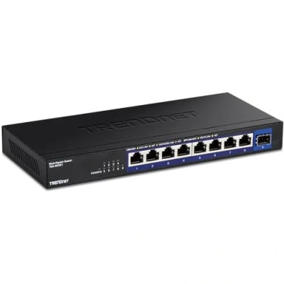 Image de TRENDnet TEG S5091 Version v1.0R commutateur non géré 8 x 1/2.5G 1 Gigabit / 10 SFP+ fixation murale Conformité TAA