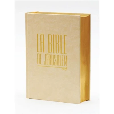 Image de La bible de jerusalem compacte blanche doree