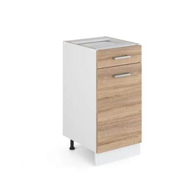 Afbeelding van Vicco Keukenonderkast R Line, Sonoma/Wit, 40 cm zonder werkblad
