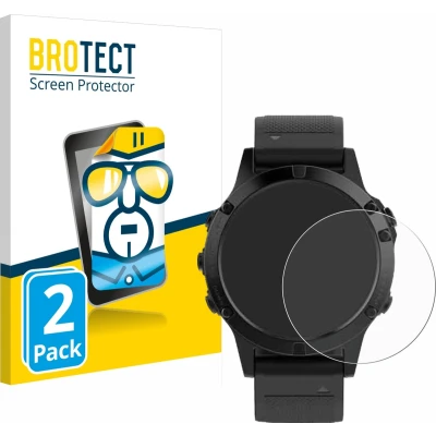 Afbeelding van BROTECT Screenprotector voor Garmin fenix 5 (47 mm) / Plus Folie Beschermfolie transparant (2 Stuks)