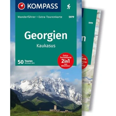 Afbeelding van KOMPASS Wanderführer Georgien, Kaukasus, 50 Touren mit Extra Tourenkarte
