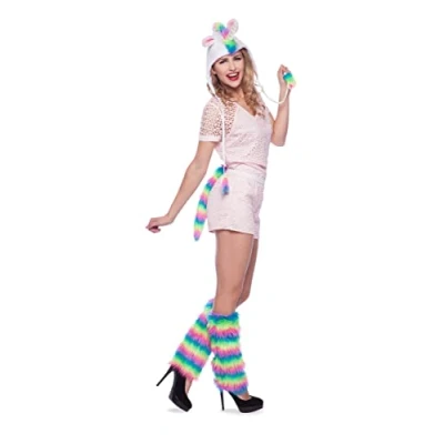 Afbeelding van Folat Unicorn Pet Met Staart (1 Stuks) Carnaval kostuum accessoires