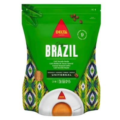 Image de Delta Ground Roasted Coffee from BRAZIL for Espresso Machine or Bag 220g