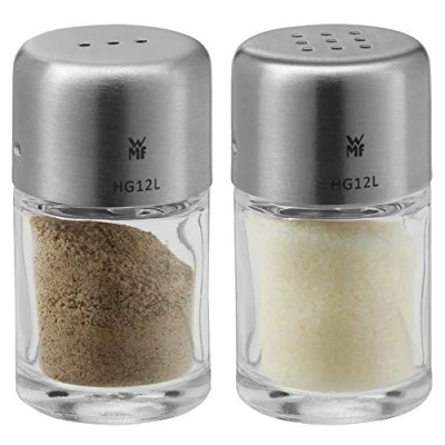Afbeelding van WMF Bel Gusto zout en peperstrooier, Cromargan roestvrij staal, mat, 2 stuks