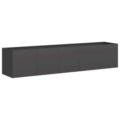 Afbeelding van vidaXL Plantenbak 200x40x40 cm koudgewalst staal zwart