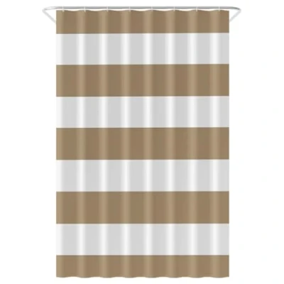 Afbeelding van Loti Living Douchegordijn Anti Schimmel Zand Inclusief ringen Waterdicht Polyester 120x200 cm