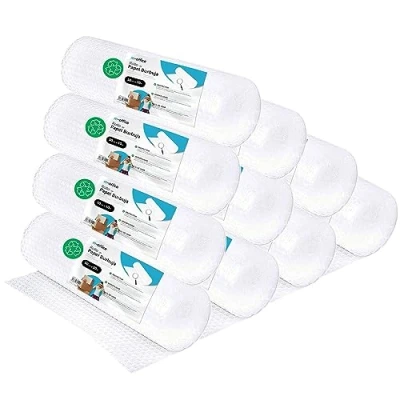 Afbeelding van Bubble plastic rol, gerecyclede bellenrol voor verpakking, bubbelplastic verhuizing, verpakking en dozen, · m office (50 x 10 m, stuks)