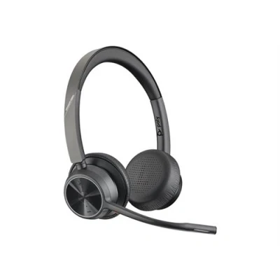 Image de Poly Voyager 4300 UC Series 4320 Micro casque sur oreille Bluetooth sans fil USB C isolation acoustique certifié Zoom