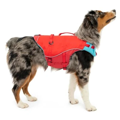 Afbeelding van Kurgo Life Jacket Surf N Turf Comfortabel Hondenzwemvest Rood S