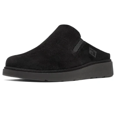Afbeelding van Fitflop Pantoffels, Dames, Maat: 36, Zwart Veloursleer