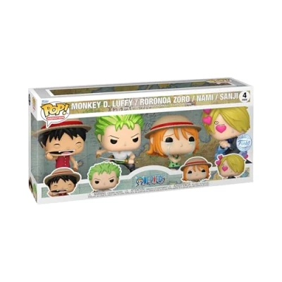 Afbeelding van Funko Pop! Animatie: One Piece Refresh 4 Pack Verzamelbaar Vinyl Figuur Geschenkidee Officiële Producten Anime Fans