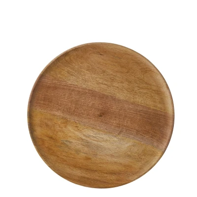 Afbeelding van Duko Bord Ø40 cm 100% FSC Mangohout Bruin