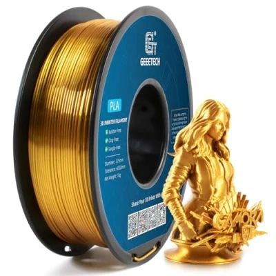 Afbeelding van GEEETECH 3D printer PLA filament, 1,75 mm, zwart, 1 kg, spoel