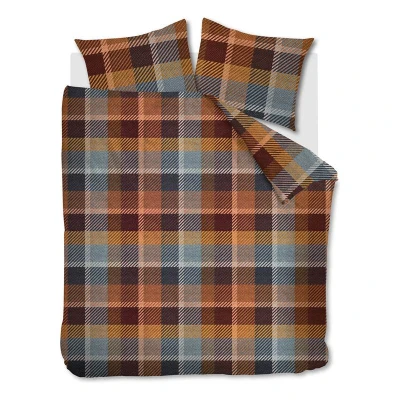 Afbeelding van Beddinghouse Brett dekbedovertrek Lits Jumeaux 240x200/220 Steenrood