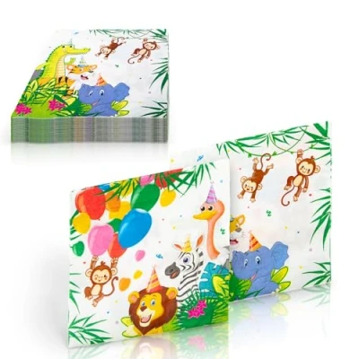 Afbeelding van Servetten jungle party 16 stuks