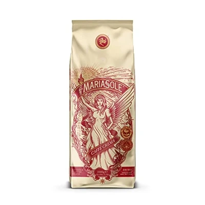 Afbeelding van MariaSole Caffè Crema Traditionele roostering op Sicilië houtvuur met de hand hoogwaardige koffiebonen 250 g voor volautomatische machine en filterhouder