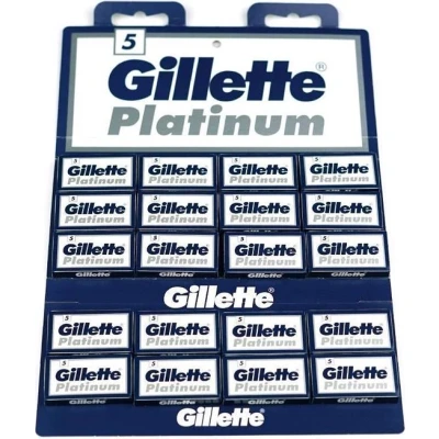 Afbeelding van Gillette Platinum Scheermesjes Voordeelverpakking 20x5 Stuks