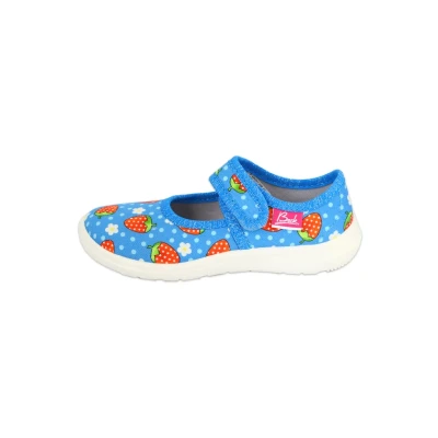 Afbeelding van Beck Uniseks kinderpantoffels aardbei Blauw 32 EU,