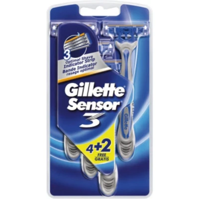 Afbeelding van Gillette Sensor3 Scheermes 6 stuks
