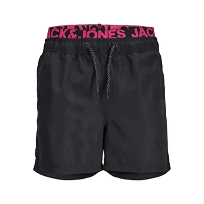 Afbeelding van JACK &amp; JONES Jjiaruba Jjswimshorts Akm Db Wb Solid herenshirt, zwart (Tap Shoe)