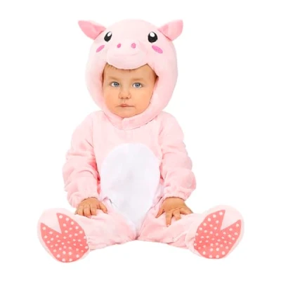 Afbeelding van FUNIDELIA Varken kostuum voor baby 12 24 mnd (81 92 cm) Roze