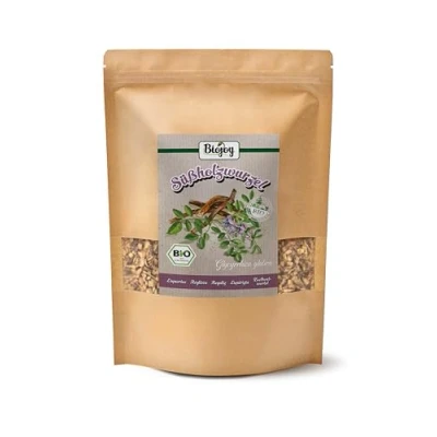 Afbeelding van Biojoy Biologische zoethoutwortel (500 g), gedroogd en gesneden, zoethoutthee (Glycyrrhiza glabra)