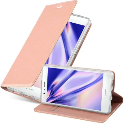 Afbeelding van Cadorabo Hoesje geschikt voor Huawei P9 LITE 2016 / G9 in CLASSY ROSE GOUD Beschermhoes met magnetische sluiting, standfunctie en kaartvakje Book Case Cover Etui