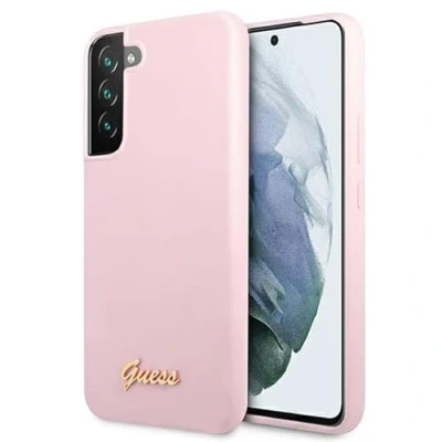 Afbeelding van Guess Silicone Retro Back Case Geschikt voor Samsung Galaxy S22 Plus (S906) Lavendel